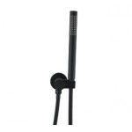 Lucid Matte Black Round Hand held Shower Set